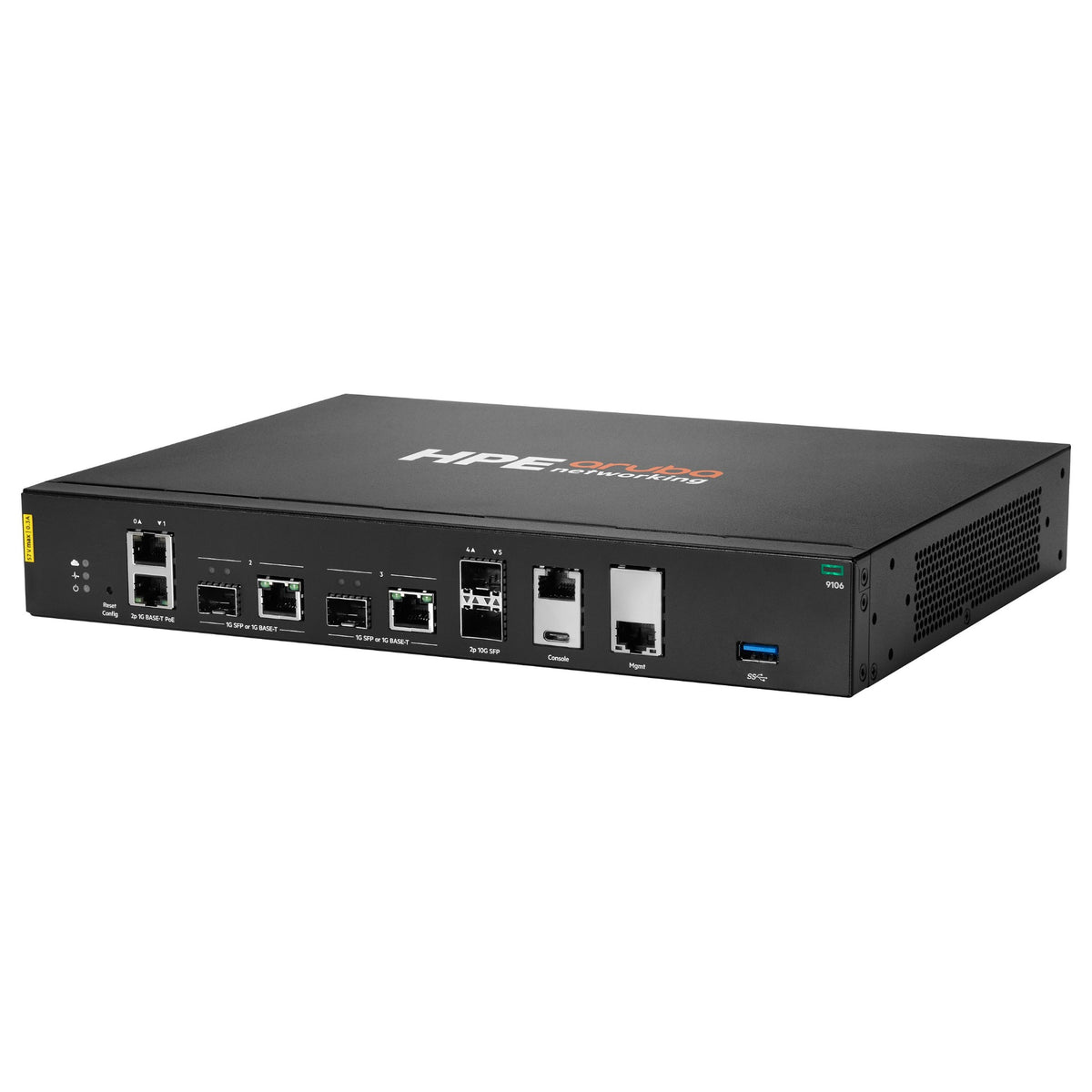 Aruba Networking 9106 RW 2x SFP+ 2x Combo 2x PoE Hybrid Gateway EU