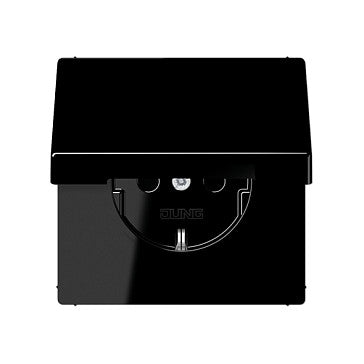 Jung LS1520KLSW SCHUKO Steckdose m.Klappd. 16A 250V LS schwarz