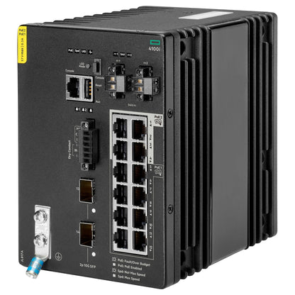 HPE Aruba CX 4100i Switch 12G 8 Port Class 4 PoE and 4 Port Class 6 PoE 2 SFP+ Layer 2 Web GUI CLI NetEdit REST APIs