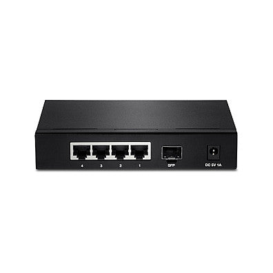 TRENDnet TEG-S51SFP Gigabit Ethernet (10/100/1000) Schwarz Netzwerk Switch