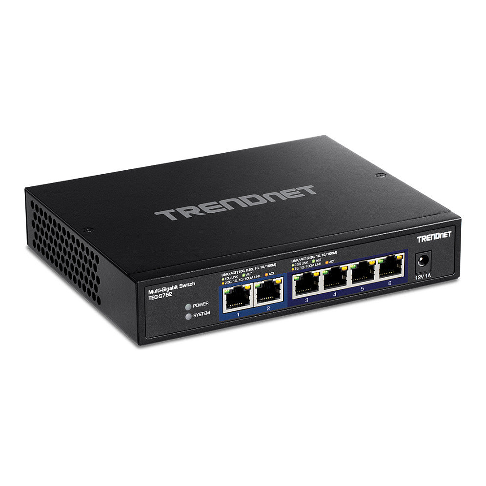 TRENDnet TEG-S762 6-Port 10G Switch, schwarz