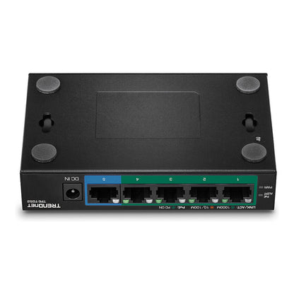 TRENDnet TPE-TG52 5-Port PoE Switch Gigabit PoE+ 32W