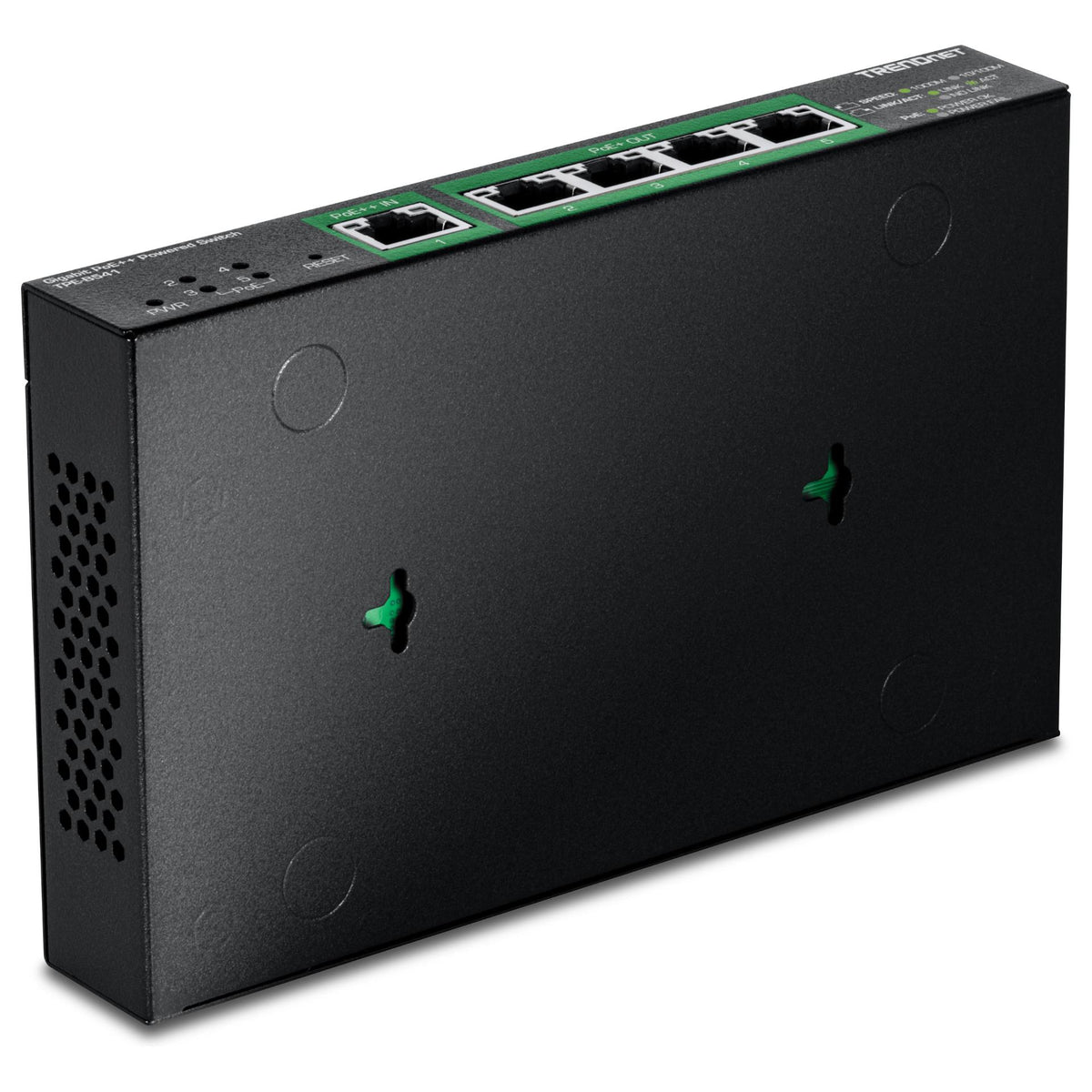 TRENDnet TPE-B541 Gigabit PoE++ Powered 5-Port Managed Switch PoE Passthrough