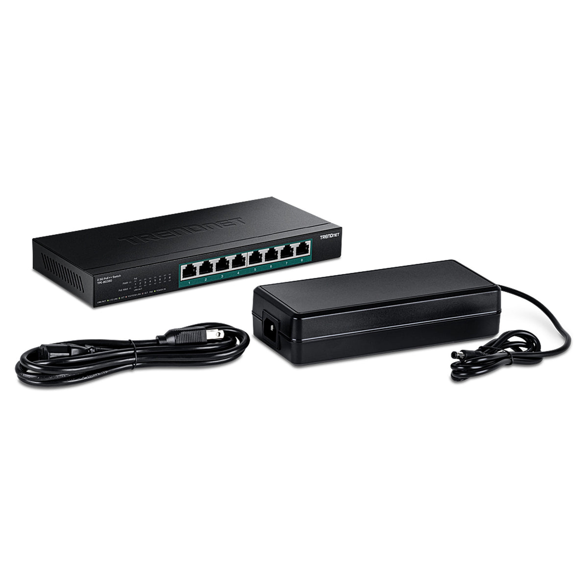 TRENDnet TPE-BG380 Switch 8-Port 2.5G PoE++