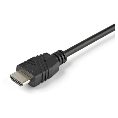 STARTECH.COM 2 Port HDMI KVM Switch with 4 Foot Built-In Cables - OS Independent - Support for 3.5mm Audio - USB 4K 60Hz