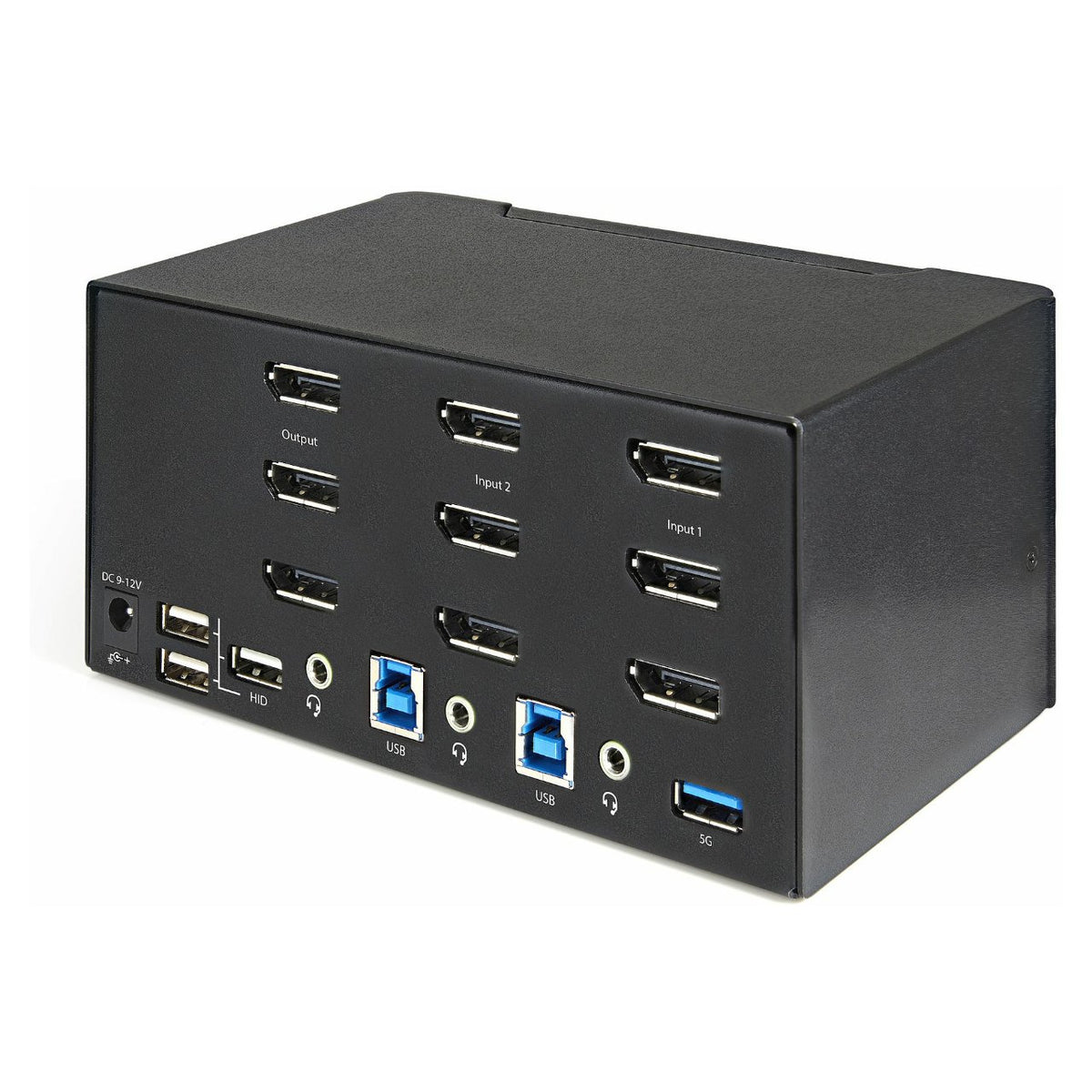StarTech.com 2 Port DisplayPort KVM Switch - 4K 60 Hz UHD HDR - DP 1.2 KVM Umschalter mit USB 3.0 Hub mit 2 Anschlüssen (5 Gbit/s)