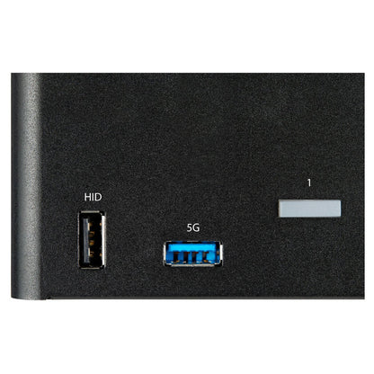 StarTech.com 2 Port DisplayPort KVM Switch - 4K 60 Hz UHD HDR - DP 1.2 KVM Umschalter mit USB 3.0 Hub mit 2 Anschlüssen (5 Gbit/s)