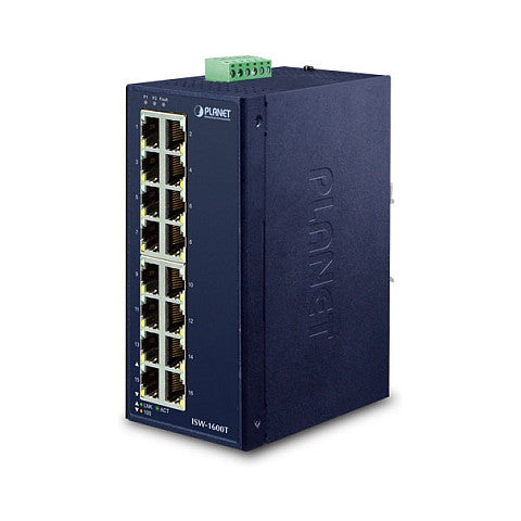 PLANET Industrial 16-Port 10/100/TX Switch