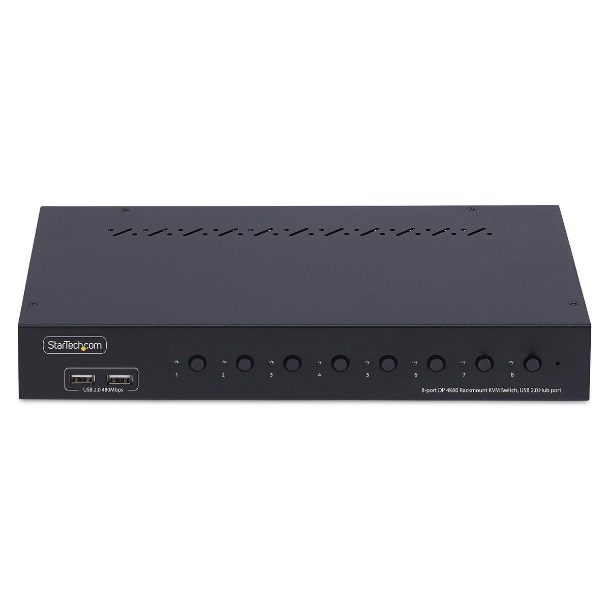 STARTECH.COM 8 Port DisplayPort KVM Switch 1HE Rackmount Satz 4K 60Hz DP 1.2 KVM Umschalter Taste/Hotkey TAA