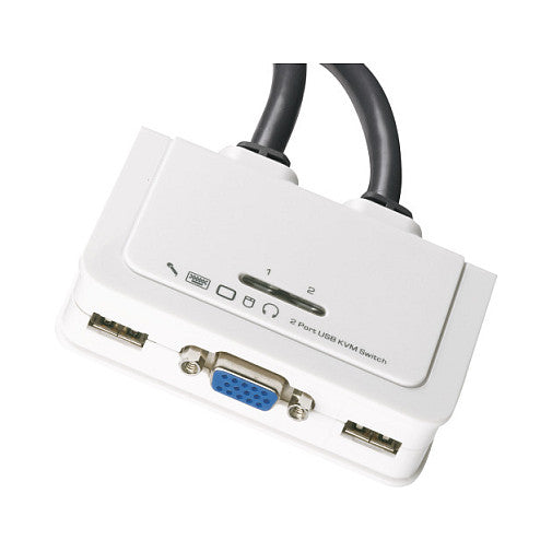Data Switch KVM 2-Port VGA, USB, Audio