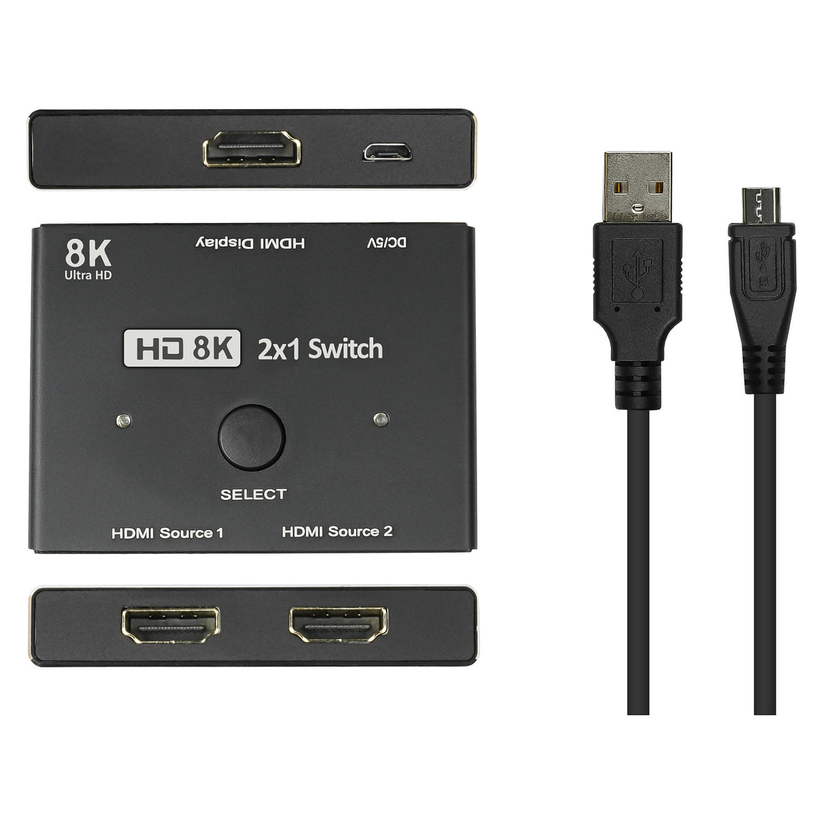 Good Connections HDMI 2.1 Switch 2-fach direktional 8K@30Hz