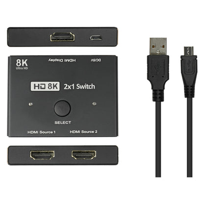 Good Connections HDMI 2.1 Switch 2-fach direktional 8K@30Hz