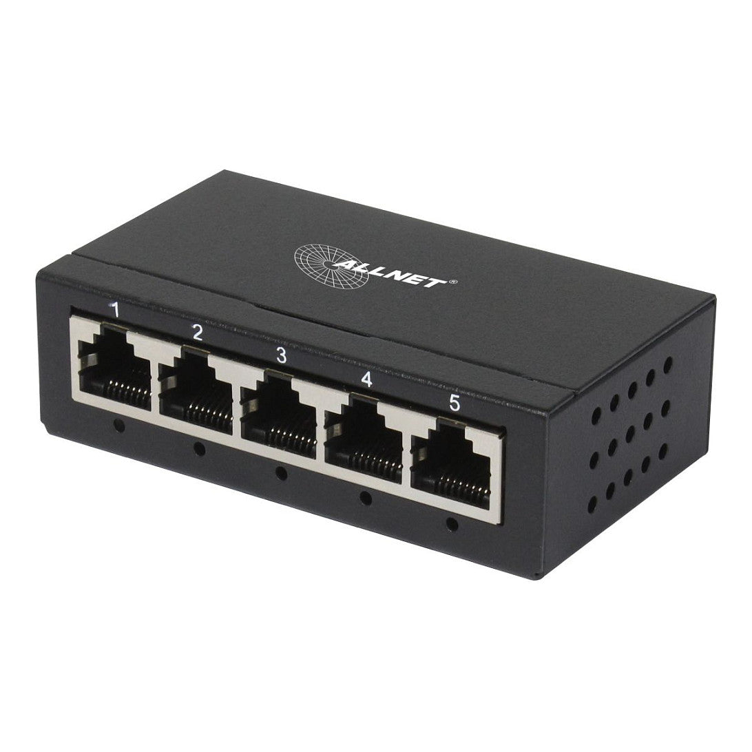 ALLNET Switch unmanaged Layer2 5 Port • 5x 1GbE • Lüfterlos • ALL-SG8005