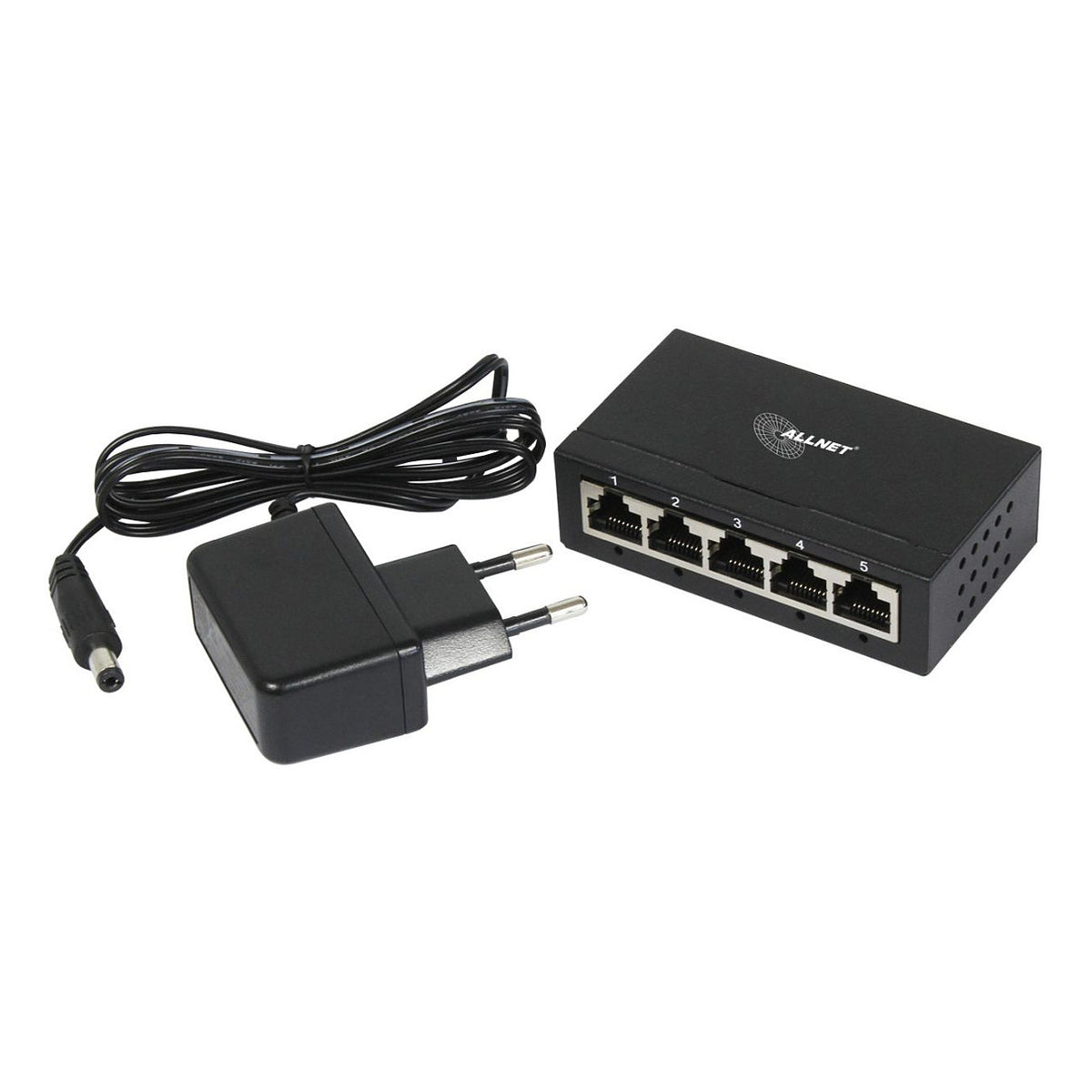 ALLNET Switch unmanaged Layer2 5 Port • 5x 1GbE • Lüfterlos • ALL-SG8005