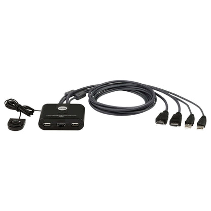 ATEN KVM Switch CS22U-HF 2 Port USB/HDMI Kabel
