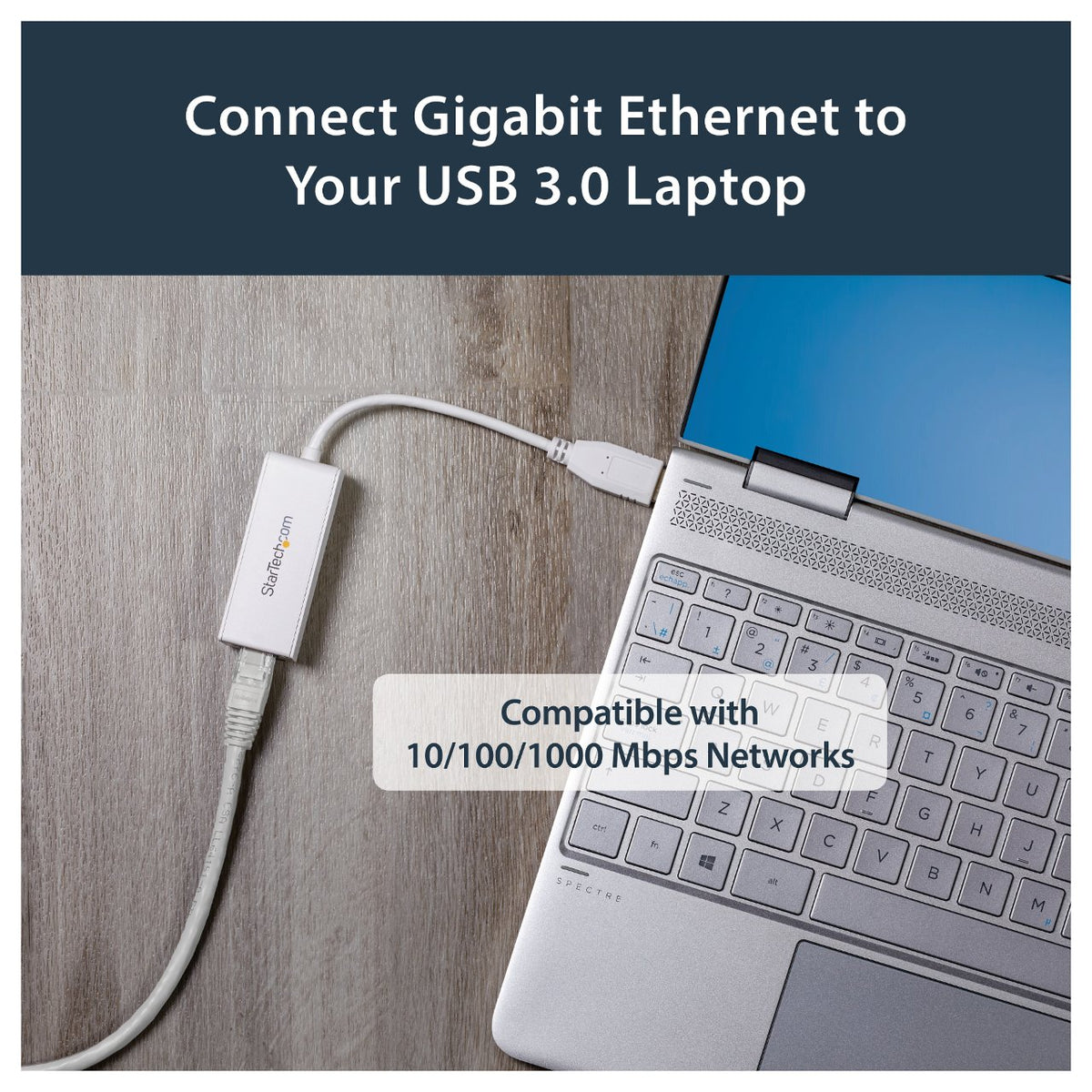 StarTech USB 3.0 auf Gigabit Ethernet Lan Adapter - 10/100/1000 NIC Netzwerkadapter - USB SuperSpeed auf RJ45 Stecker/Buchse