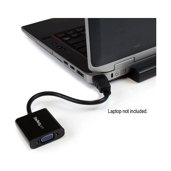 StarTech HDMI to VGA Adapter - 1080p - 1920 x 1080 - Black - HDMI Converter - VGA to HDMI Monitor Adapter