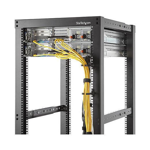 StarTech 1U Vertical Server Rack Cable Management D-Ring Hook 1.8x3.9in 4.5x10cm