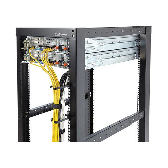 StarTech 1U Vertical Server Rack Cable Management D-Ring Hook 1.8x3.9in 4.5x10cm