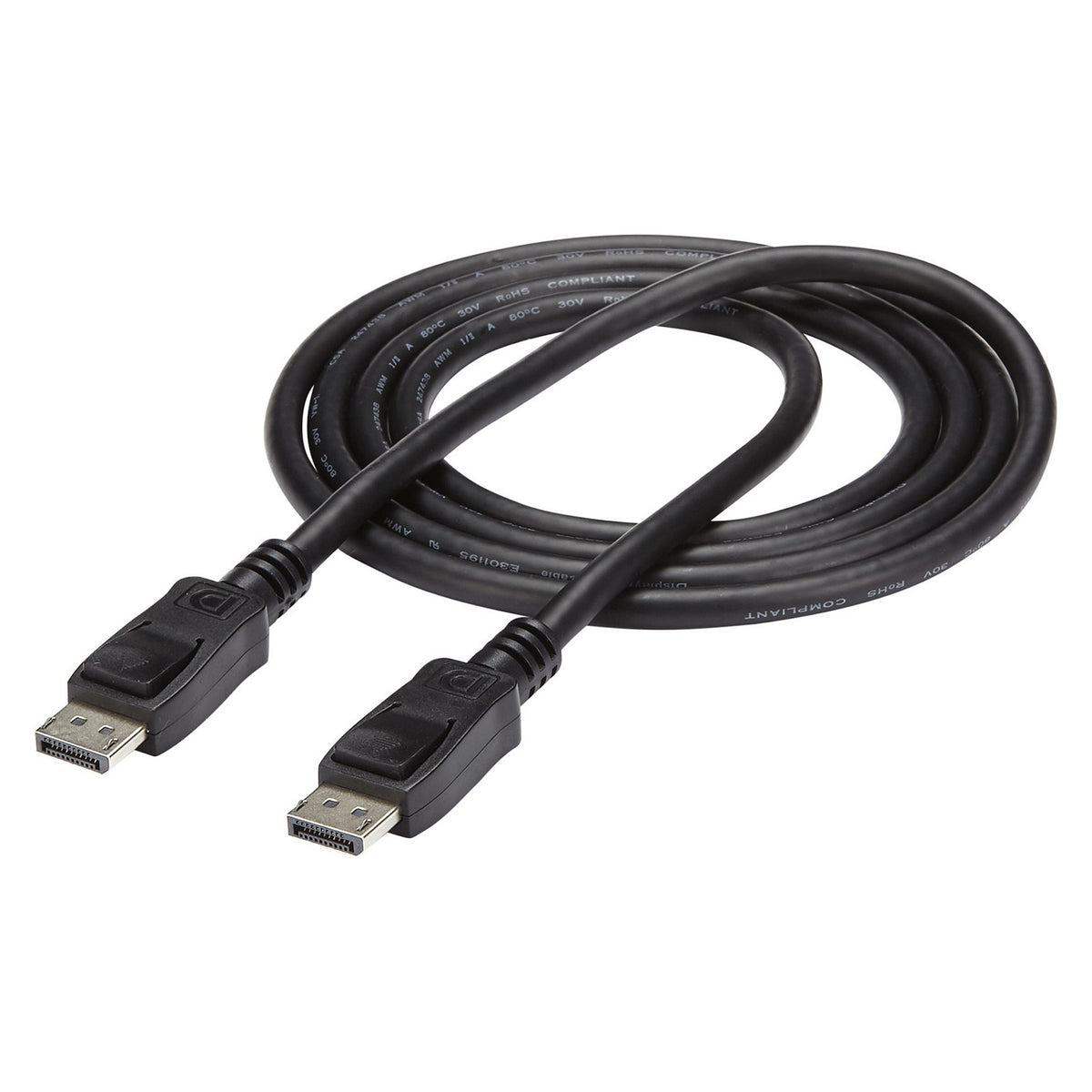 StarTech DisplayPort 1.2 Cable with Latches - Certified 6 ft