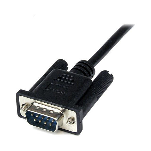 StarTech 2m Black DB9 RS232 Serial Null Modem Cable F/M