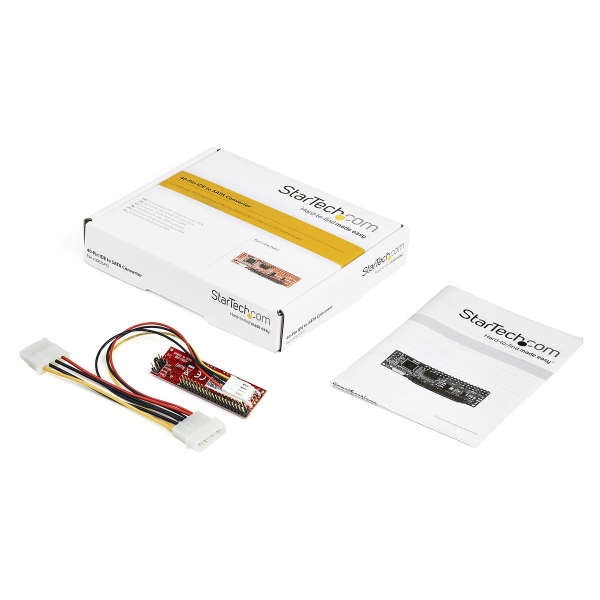 StarTech IDE to SATA Hard Drive or Optical Drive Adapter 40-Pin PATA to 2.5inch SATA HDD/SSD/ODD Converter