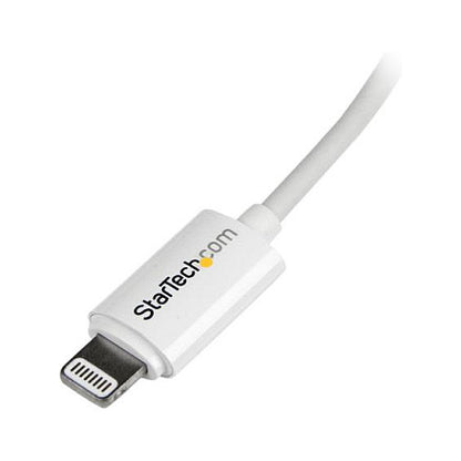StarTech 2m 6ft Long White Apple 8-pin Lightning Connector to USB Cable for iPhone / iPod / iPad