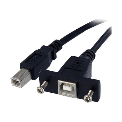 StarTech 3 ft Panel Mount USB Cable B to B - F/M