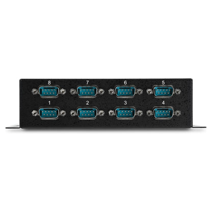 StarTech 8 Port USB auf Seriell RS-232 Adapter Hub - DIN-Schienen und Wandmontage fhig - USB zu RS232 DB9 Konverter