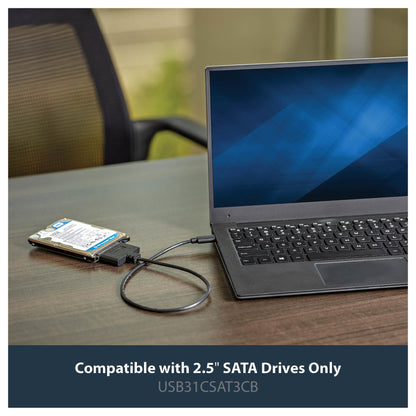 StarTech USB 3.1 Gen 2 to 2.5in SATA Adapter with Integrated Cable Typ