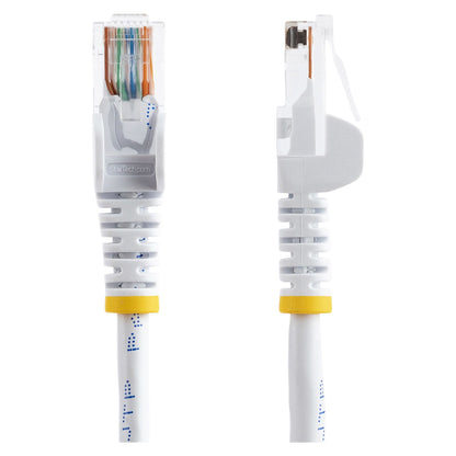 StarTech 5m White Cat5e Patch Cable with Snagless RJ45 Connectors - Long Ethernet Cable - 5 m Cat 5e UTP Cable