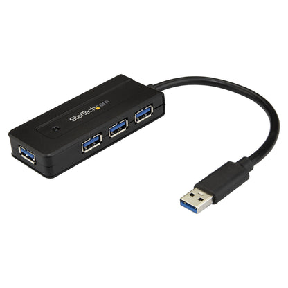 StarTech USB 3.0 Hub 4 Port - mit Ladeanschluss - inkl. Netzteil - USB Port Erweiterung - USB Splitter