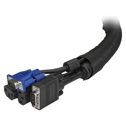 StarTech Cable Management Sleeve - 2m - Cable Management Tube - Cord Hider - Cable Organizer - Cord Management - Cable Hider