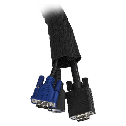 StarTech Cable Management Sleeve - 2m - Cable Management Tube - Cord Hider - Cable Organizer - Cord Management - Cable Hider