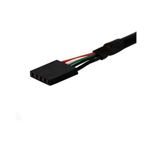 StarTech 1ft Panel Mount USB Cable - USB A to Motherboard Header Cable F/F