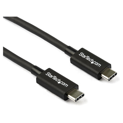 StarTech 0.8m/2.7ft Thunderbolt 3 to Thunderbolt 3 Cable - 40Gbps - Certified TB3 - USB C Compatible Active 100W PD TBLT34MM80CM