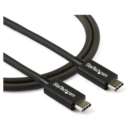 StarTech 0.8m/2.7ft Thunderbolt 3 to Thunderbolt 3 Cable - 40Gbps - Certified TB3 - USB C Compatible Active 100W PD TBLT34MM80CM