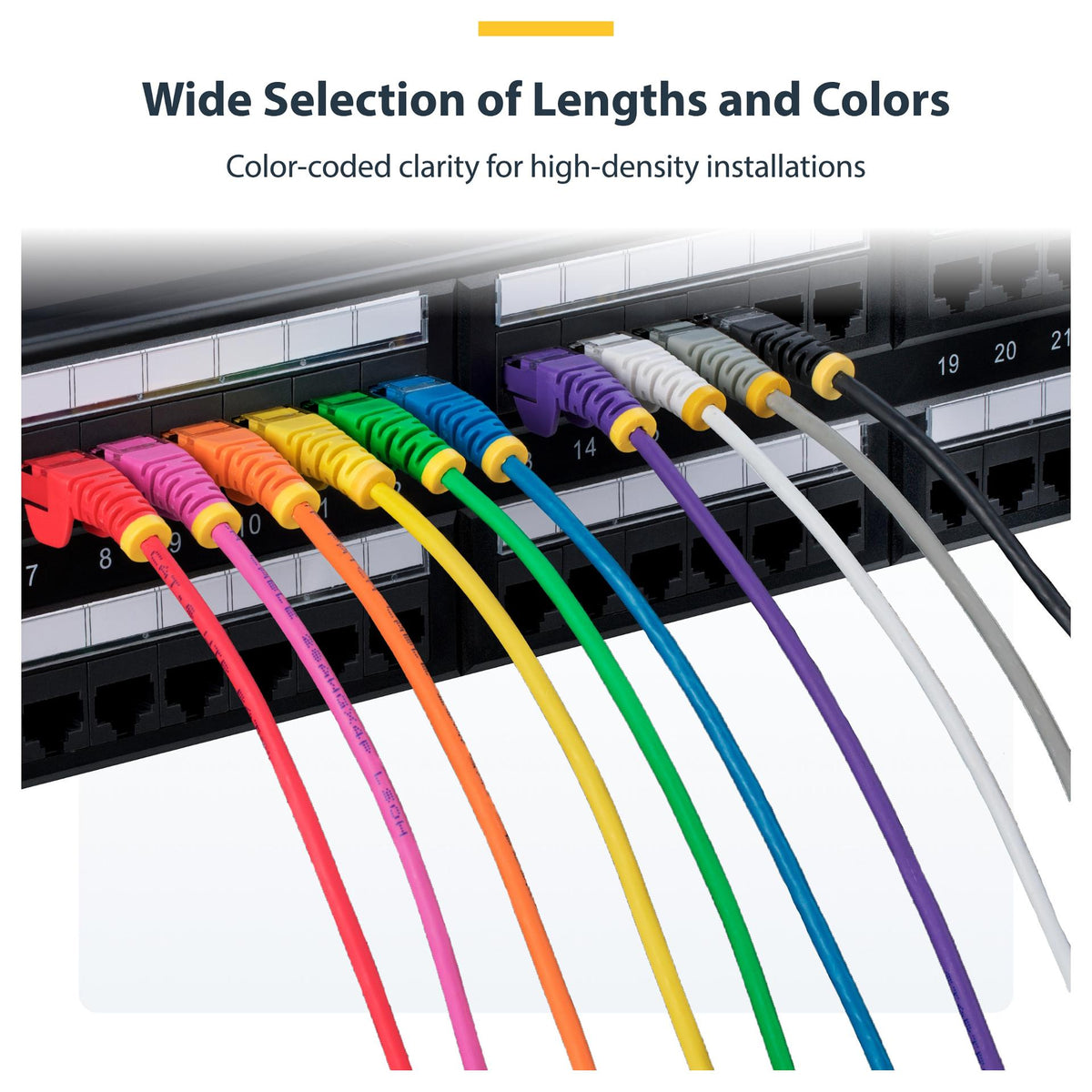StarTech 2 m CAT6 Cable - Slim CAT6 Patch Cord - Black - Snagless RJ45 Connectors - Gigabit Ethernet Cable - 28 AWG