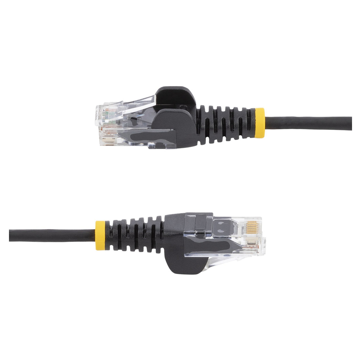 StarTech 0.5 m CAT6 Cable - Slim CAT6 Patch Cord - Black - Snagless RJ45 Connectors - Gigabit Ethernet Cable - 28 AWG