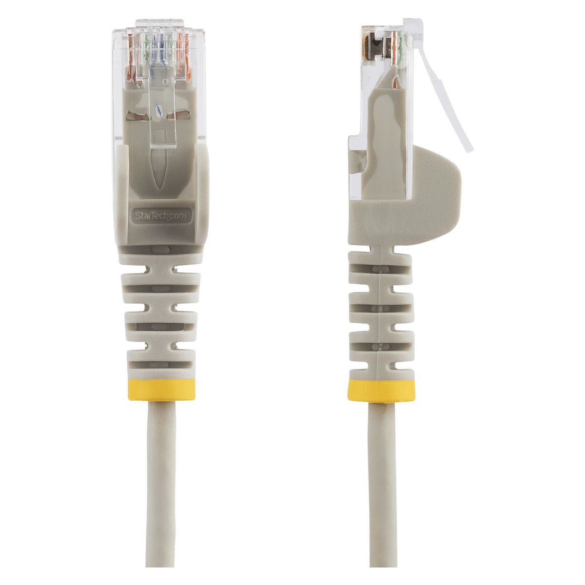 StarTech 3 m Cat6-Kabel - Schlankes Cat6-Patchkabel - Grau - Snagless RJ45-Anschlusse - Gigabit-Ethernet-Kabel - 28 AWG - Patch-Kabel - RJ-45 (M)