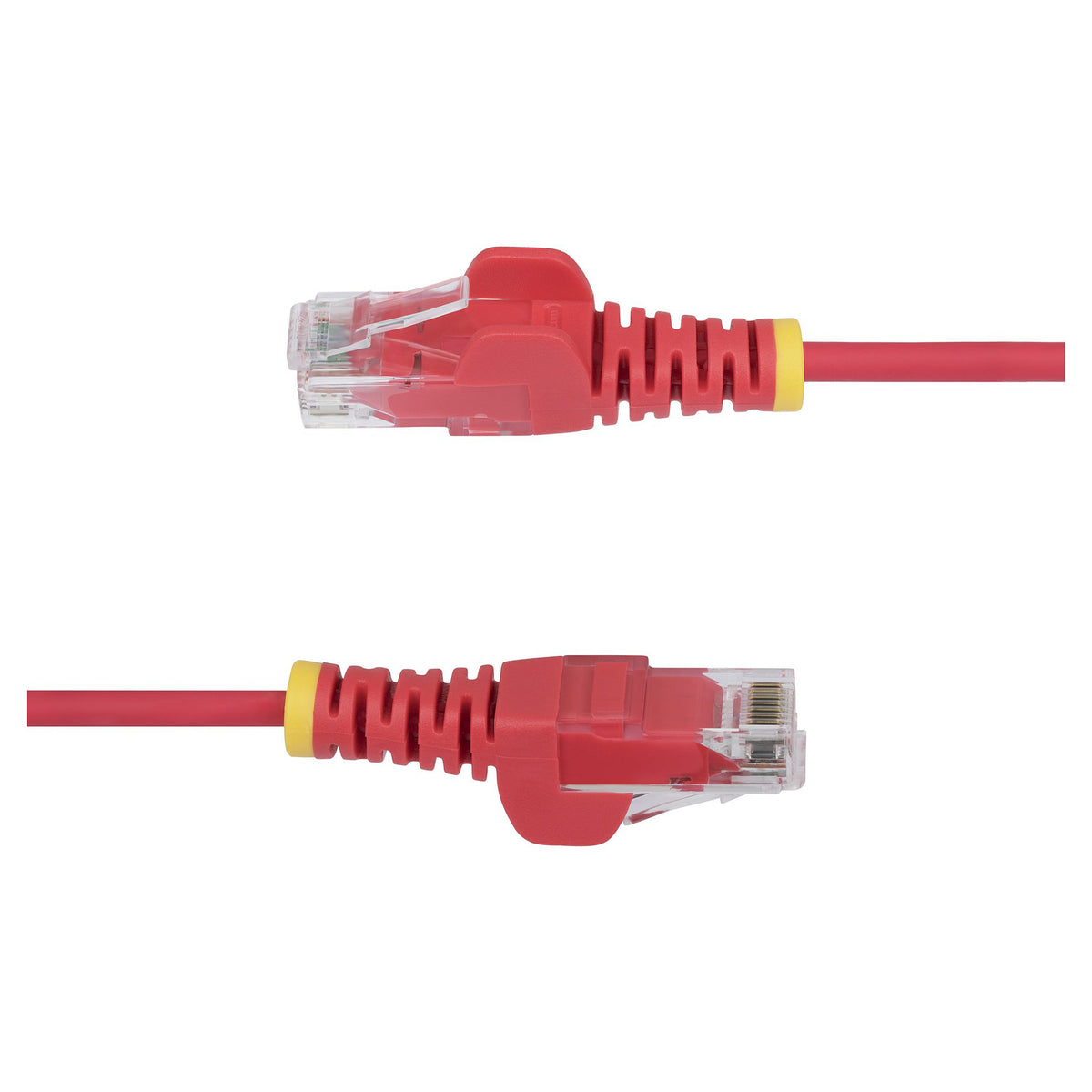 StarTech 2,5m Rotes Schlankes CAT6-Ethernet-Kabel Snagless RJ45 LSZH 28AWG Reines Kupfer Patchkabel/Netzwerkkabel