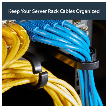 StarTech 1U Metal Rack Patch Cable Manager