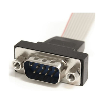 StarTech 16in 9 Pin Serial Male to 10 Pin Motherboard Header Panel Mount Cable