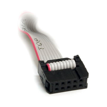 StarTech 16in 9 Pin Serial Male to 10 Pin Motherboard Header Panel Mount Cable