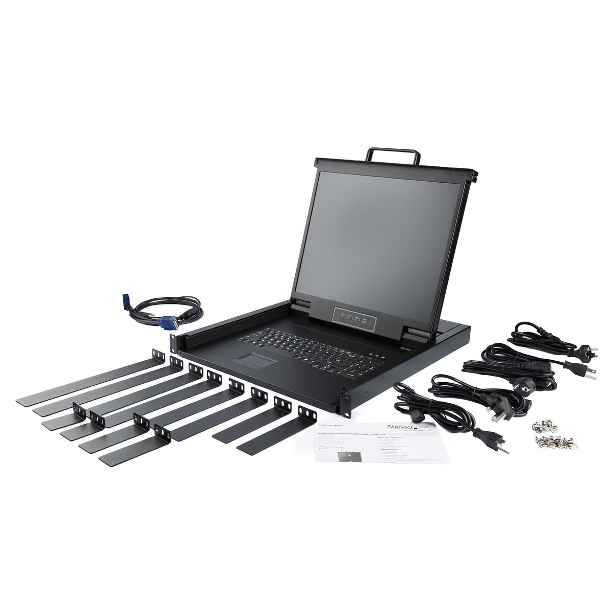StarTech 1U Single-Port KVM Console for Server Rack 48,26cm 19Zoll