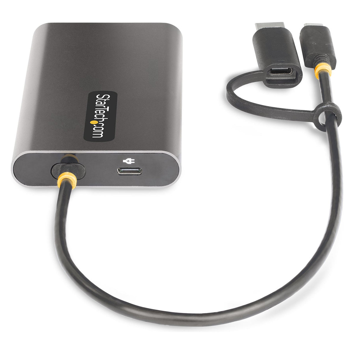 StarTech USB-C to Dual-HDMI Adapter, USB-C or A to 2x HDMI, 4K 60Hz, 100W PD Pass-Through, 1ft (30cm)