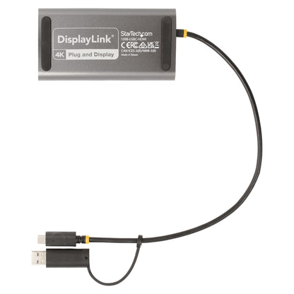 StarTech USB-C to Dual-HDMI Adapter, USB-C or A to 2x HDMI, 4K 60Hz, 100W PD Pass-Through, 1ft (30cm)