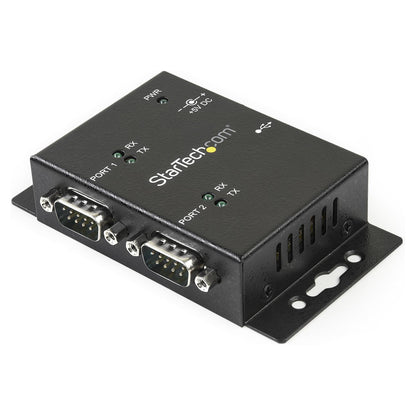 StarTech 2 Port USB auf Seriell RS232 Adapter - USB / DB9 Hub 2x DB9 Stecker 1x USB-B Buchse - Wandmontagefhig