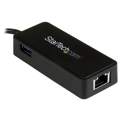StarTech USB-C auf Gigabit Netzwerkadapter mit extra USB Anschluss - USB 3.1 Gen 1 (5 Gbit/s)