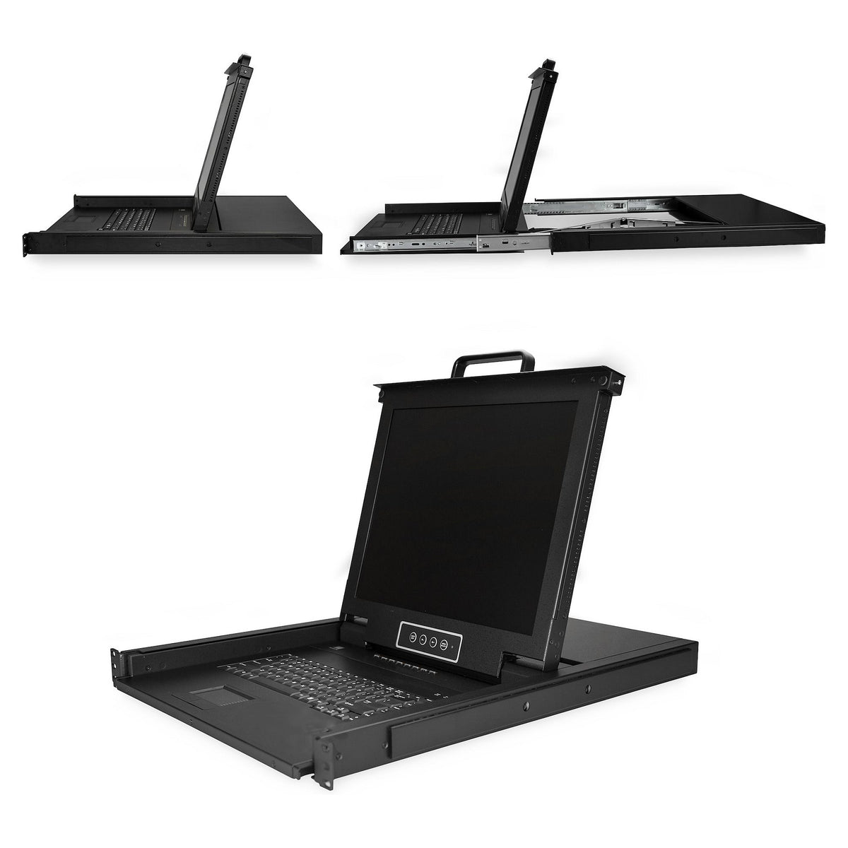 StarTech 1HE 8 Port Rackmontage VGA KVM Konsole fr Server Racks - LCD KVM Schublade - 43,18cm 17Zoll